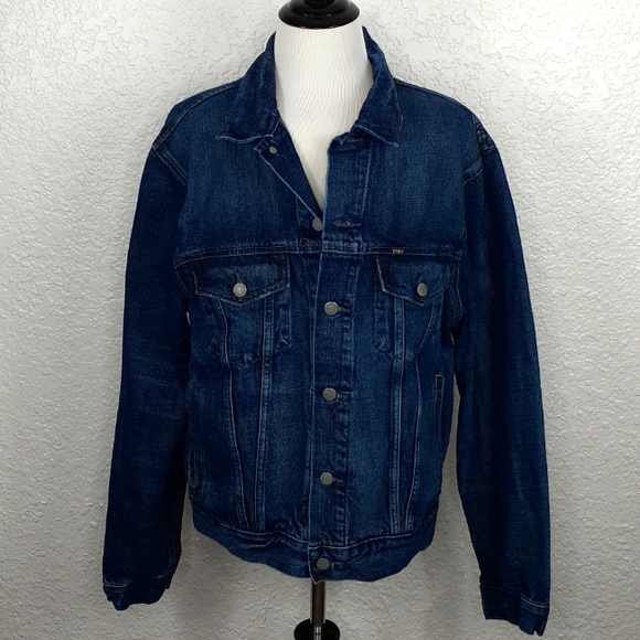 Ralph Lauren Polo deep blue denim jacket size large